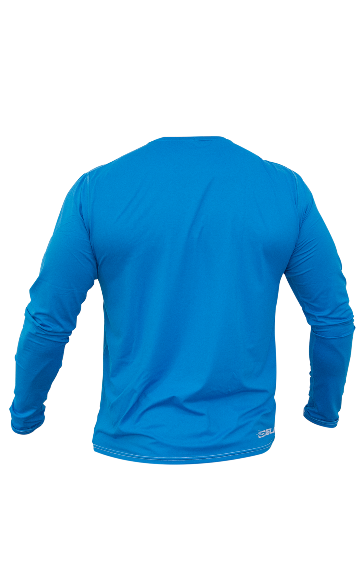 *RG0369: Gul Tee fit LS Rashguard - rg0369 back blue.png