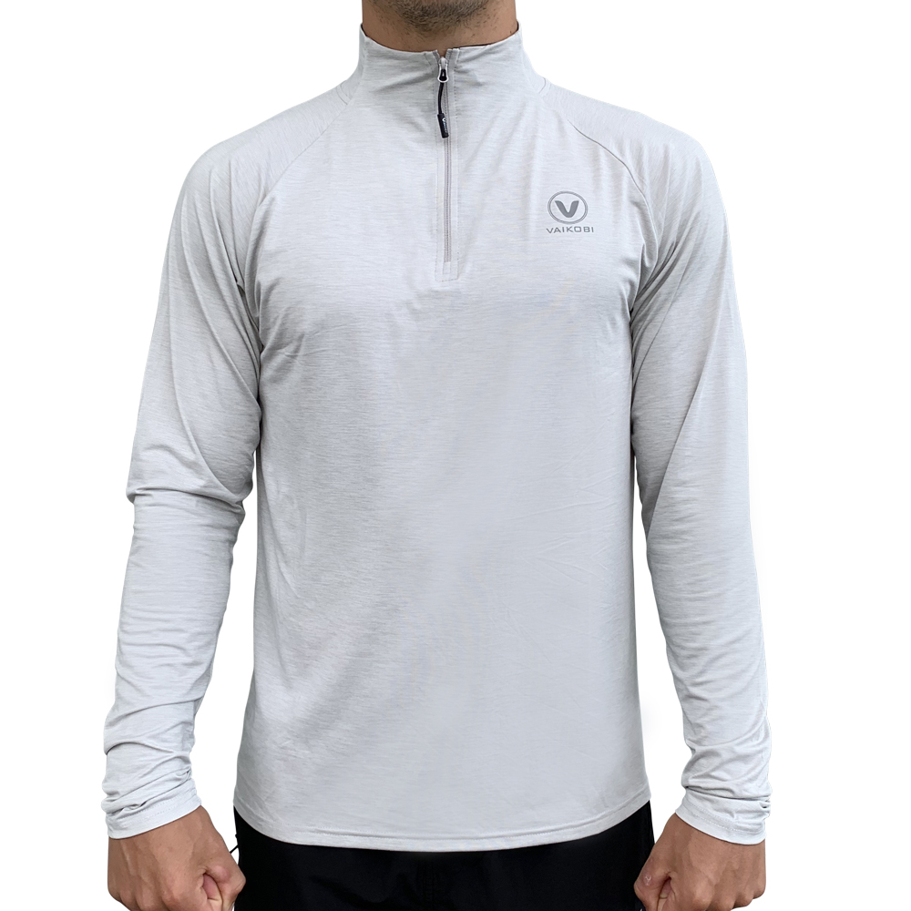 VK-245: UV L/S ZIP UV TOP - vaikobi_zip_top_silver_f_1_.jpg