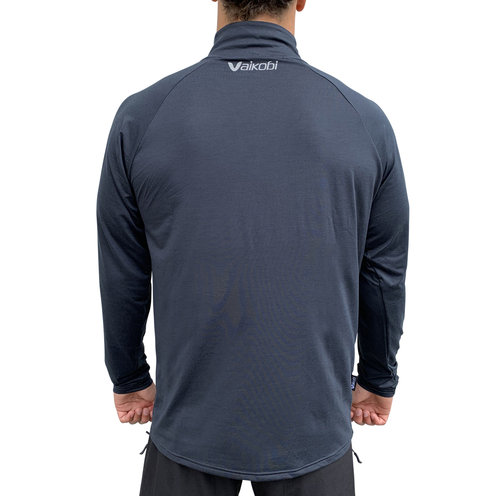 VK-245: UV L/S ZIP UV TOP - vaikobi_zip_top_charcoal_b_1_.jpg