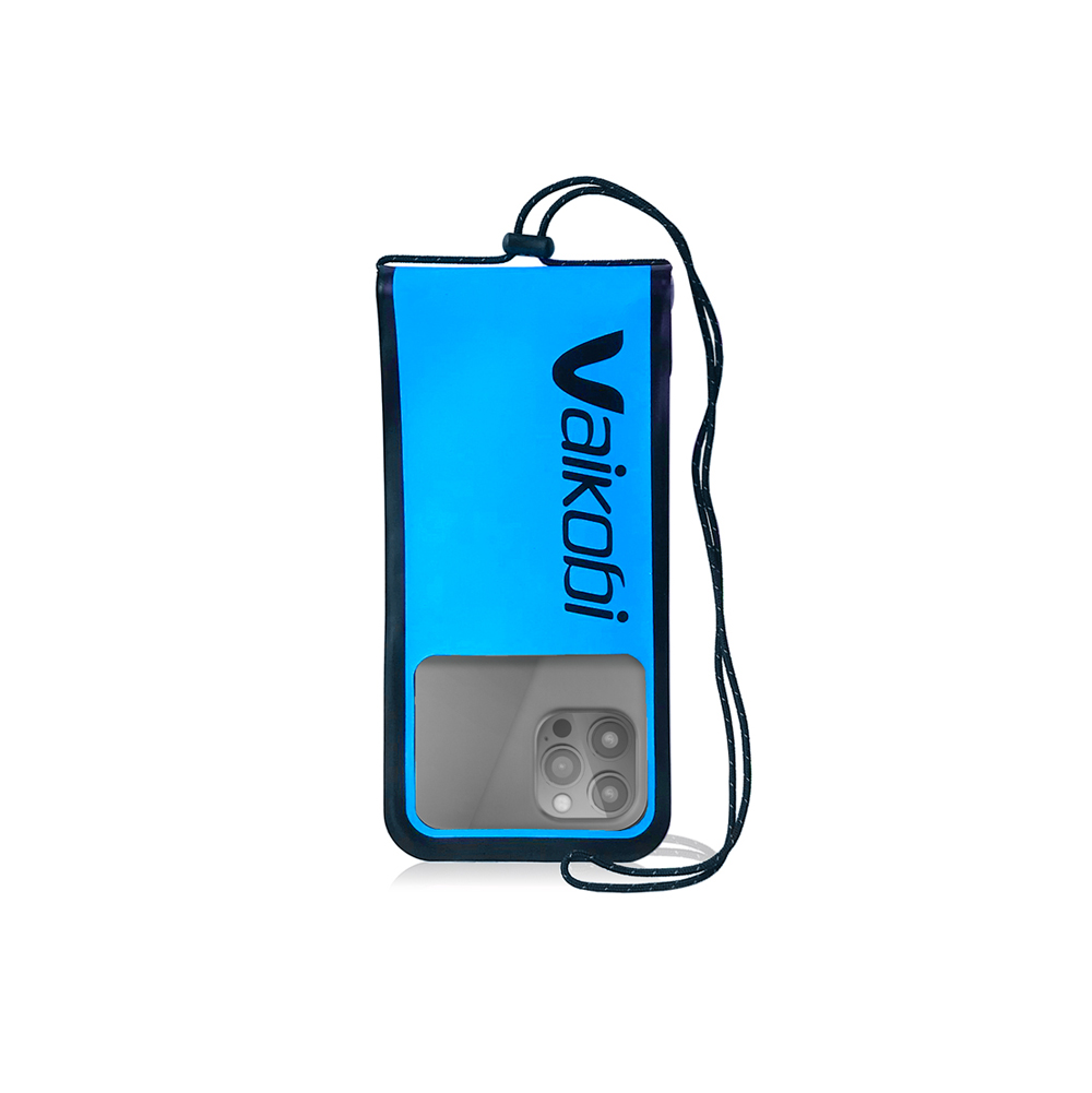 VK-293-: WATERPROOF PHONE PUCH - vaikobi_phone_case_cyan_back.jpg