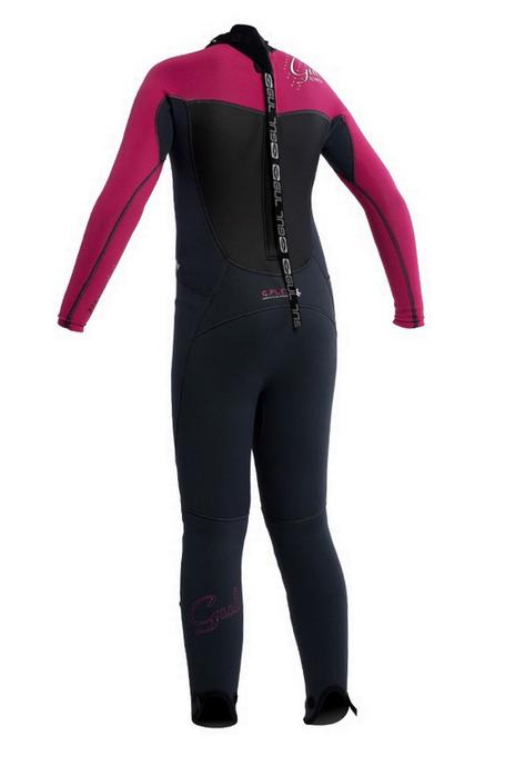 GULresponse wetsuit Junior Girlsfrom behind
