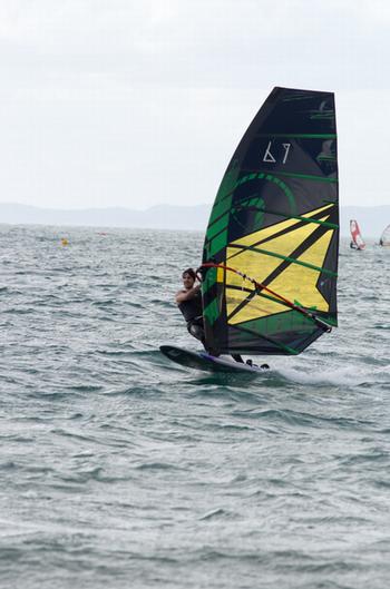 Tony Blasting on a  Exocet board & Point 7 Manly