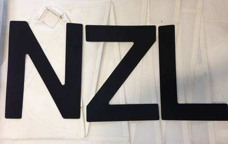 Buy Laser Sail Letters Black 300mm in NZ. 