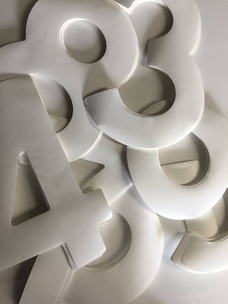 Buy WHITE Sail Number 300mm in NZ. 