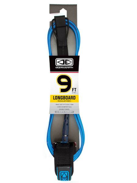 Longboard Regular Knee 9ft Moulded Leash