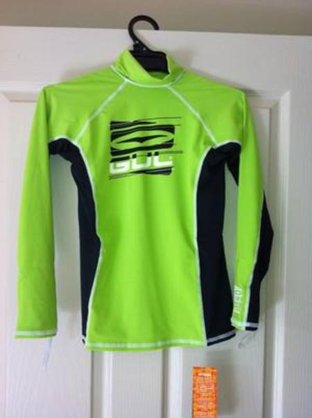 GUL Junior Boys Long Sleeve Lycra Rashguard UPF50