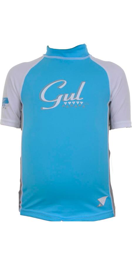 GUL Junior Girls Short Sleeve Lycra Rashguard UPF50