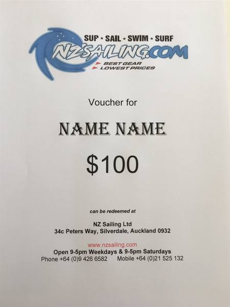 Buy NZ SAILING Voucher - Customise & Choose your own Value in NZ.