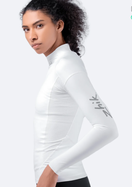 ZHIK Womens Eco Spandex UPF50+ Long Sleeve Rash Guard