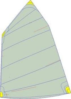 North Sails V4 - Sailor weight: less than 43 Kg (Cross cut)