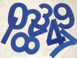Optimist Sail Numbers 230mm BLUE, Open Skiff (BIC) and similar size sails