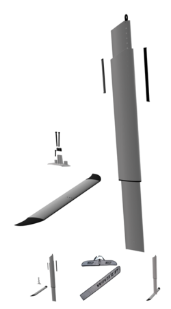 Waszp Rear Rudder Foil Kit - 2025