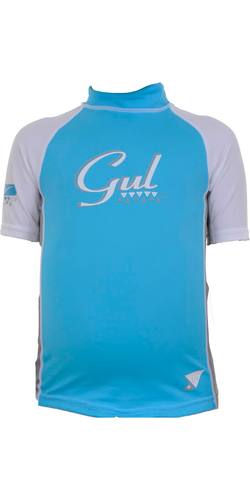 GUL Junior Girls Short Sleeve Lycra Rashguard UPF50
