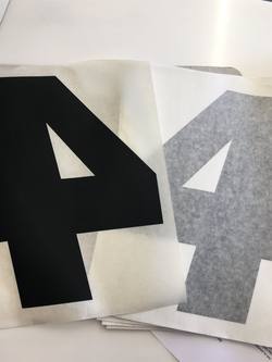 WASZP BLACK Sail Number for Sail size 8.2 - Official Font