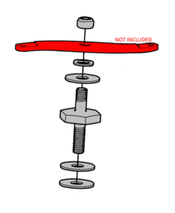 Waszp Reversing Lever Axle M5 or M6 Kit